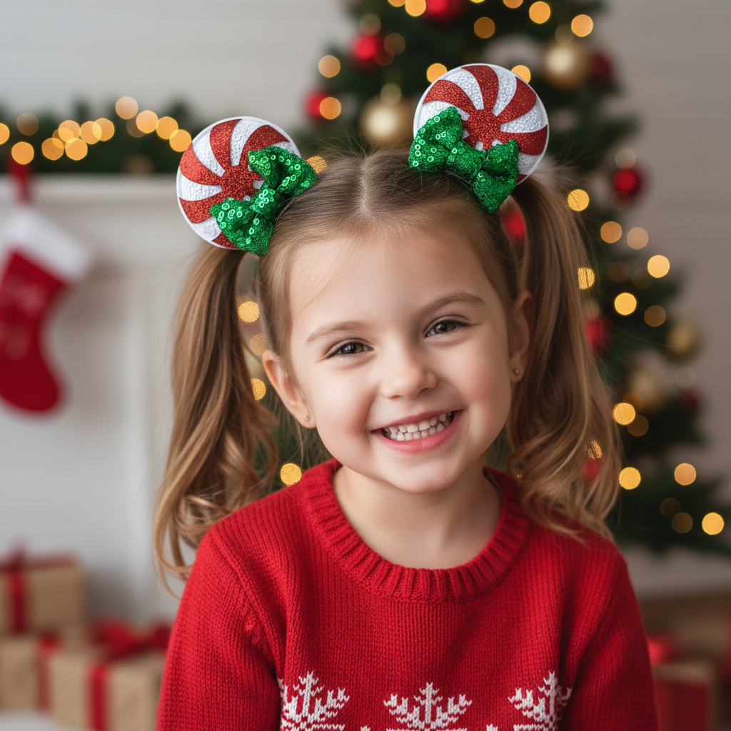 Christmas Mouse Ear Clips Lifestyle Image