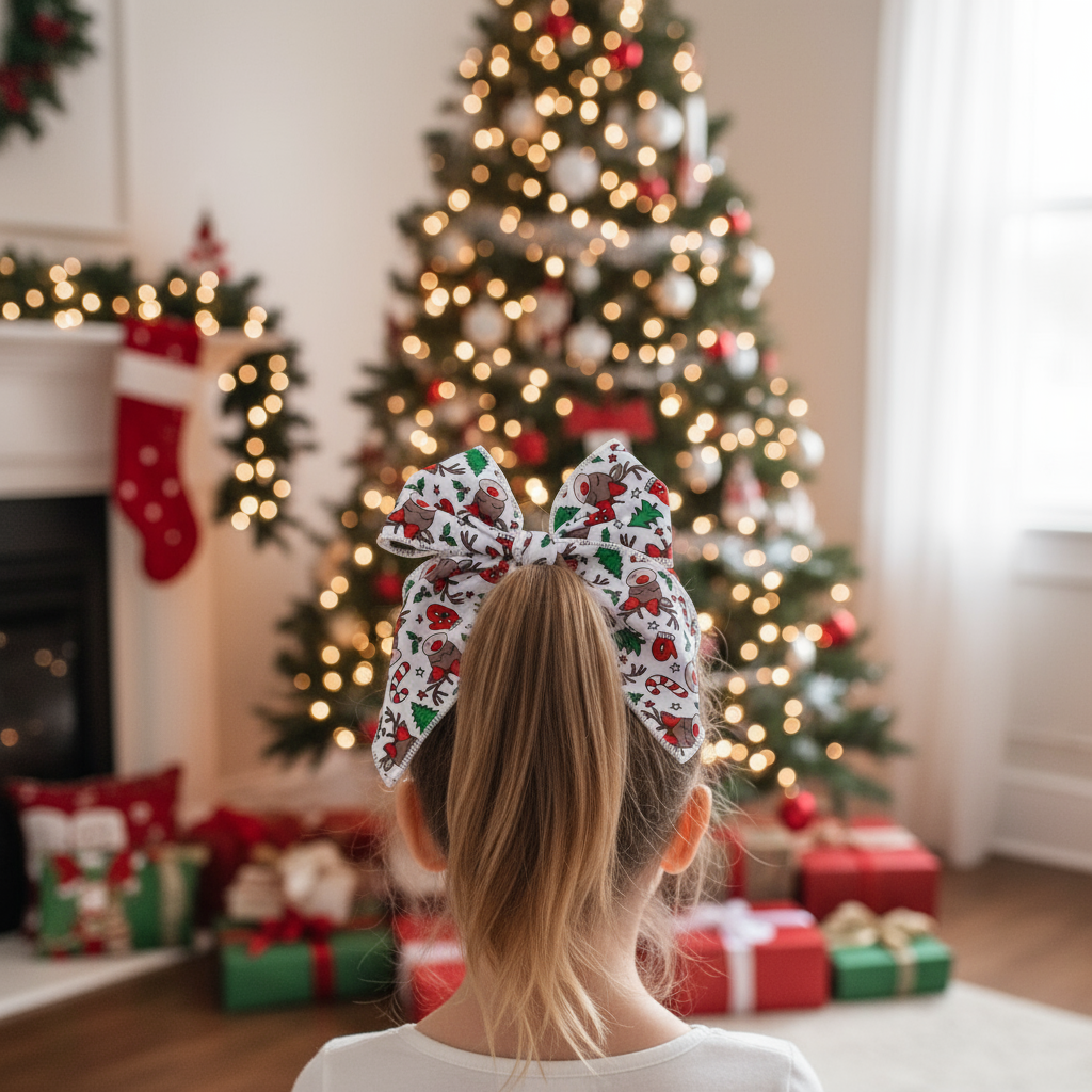 Christmas Reindeer Bow Lifestyle Image