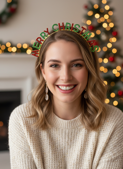 Gold Christmas Headband Lifestyle Image