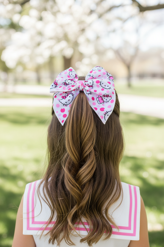 Hello Kitty Bow Half-Up Half-Down