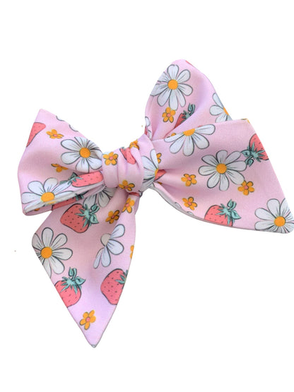 * Strawberry and Daisy Hair Bows