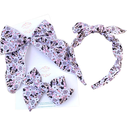 *Easter Minnie Hair Bows