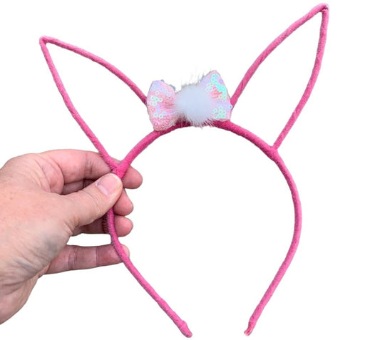 *Pink Bunny Ear Headband