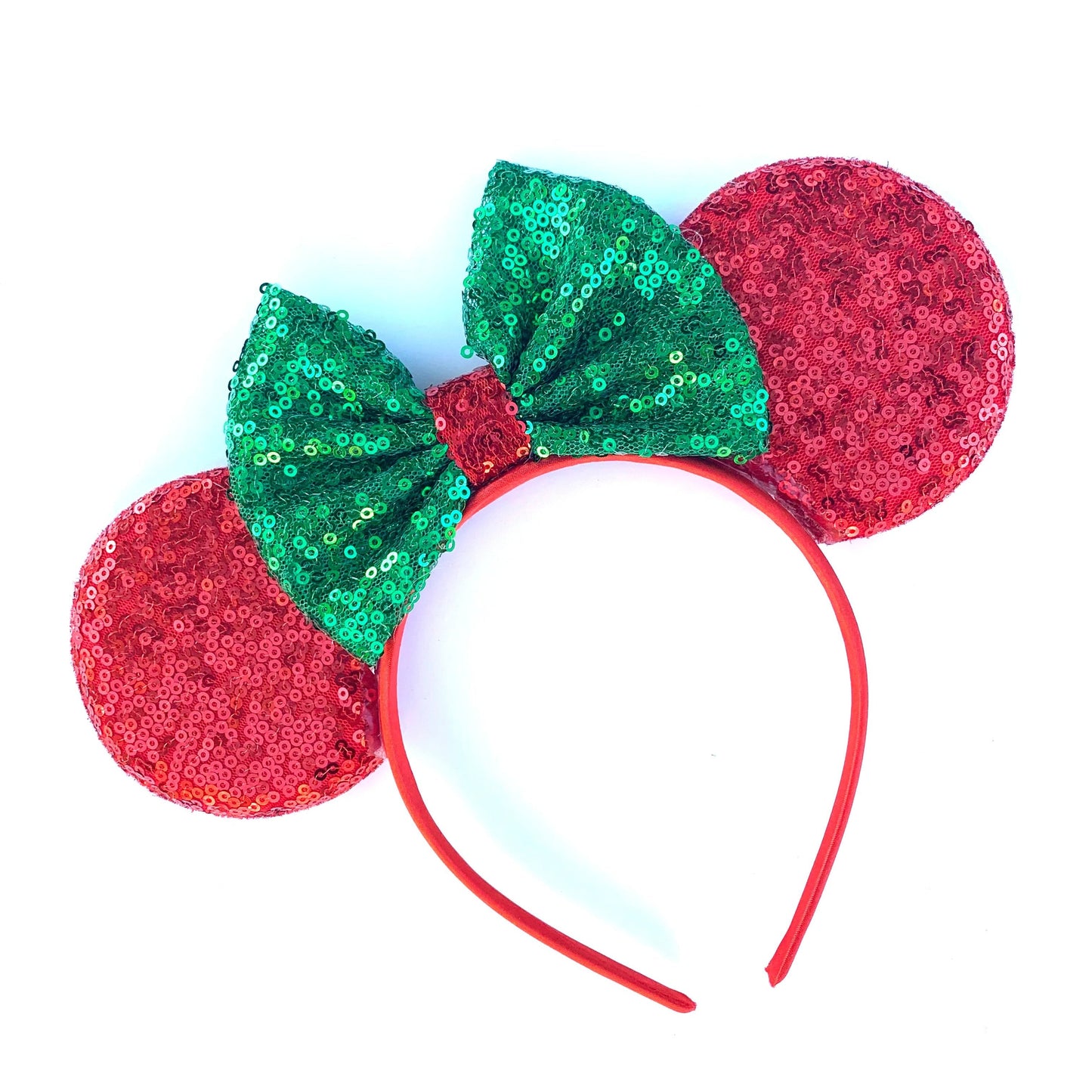 Candy Cane Mouse Ear Headbands