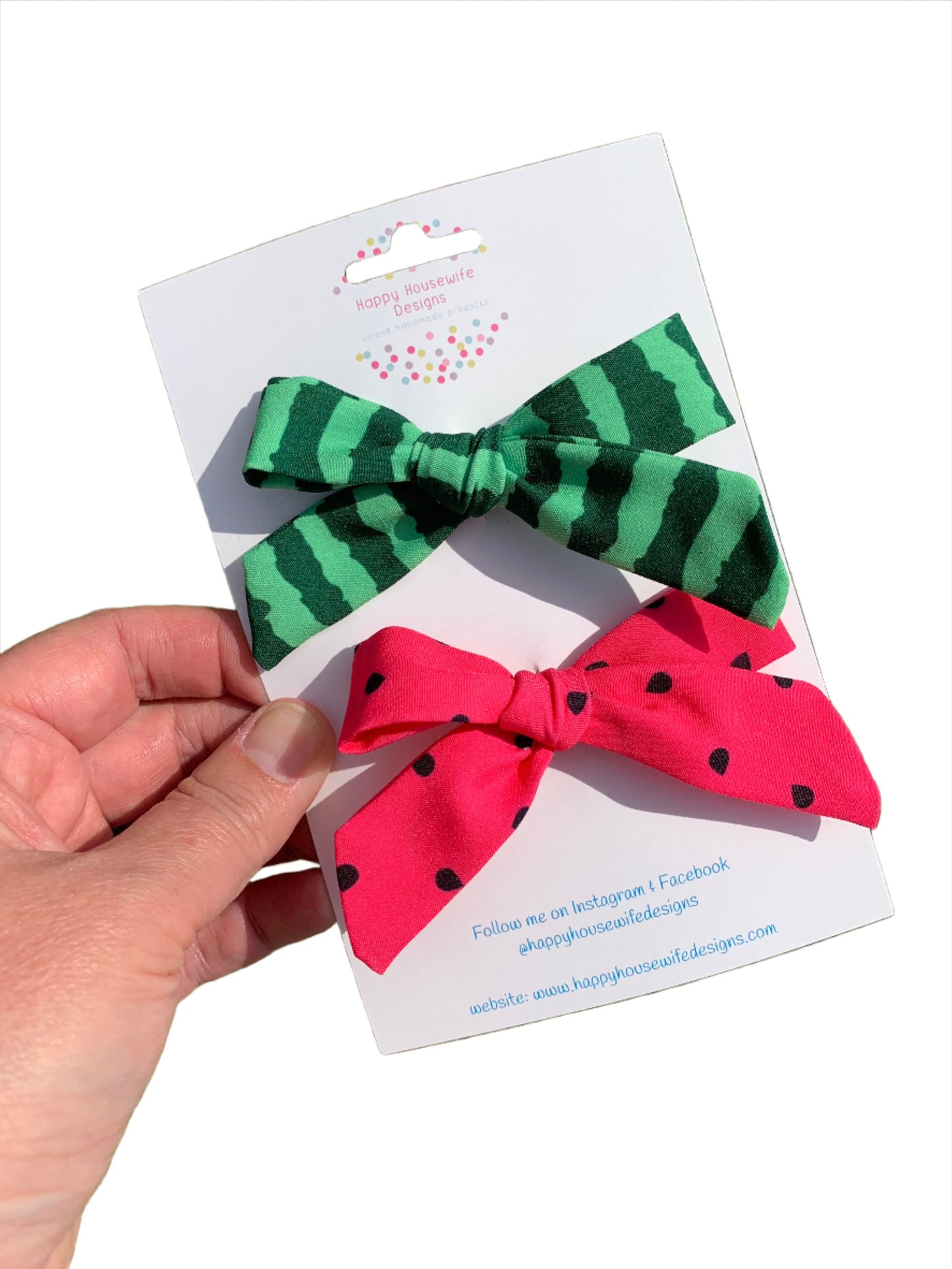 Watermelon Hair Bows