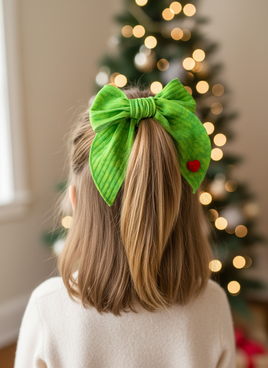 Mr. Mean Grinch Bow Lifestyle Image