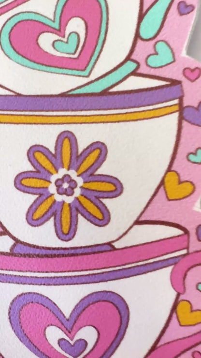 Mouse Snacks or Teacups Snap Clips for Girls