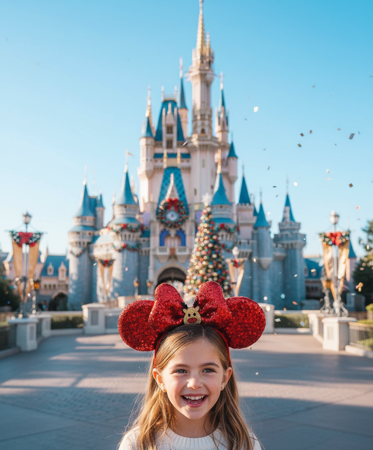 Red Reindeer Mouse Ears Lifestyle Image