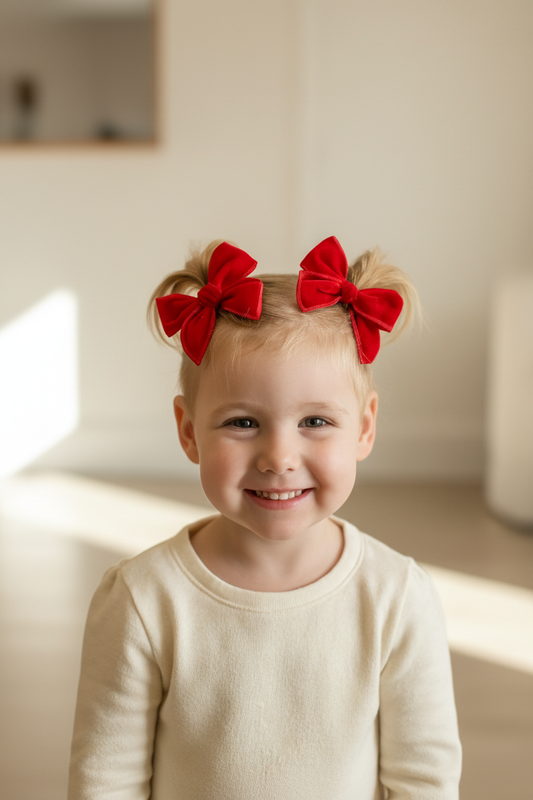 Red Satin Bow Lifestyle Photo - Generic Background