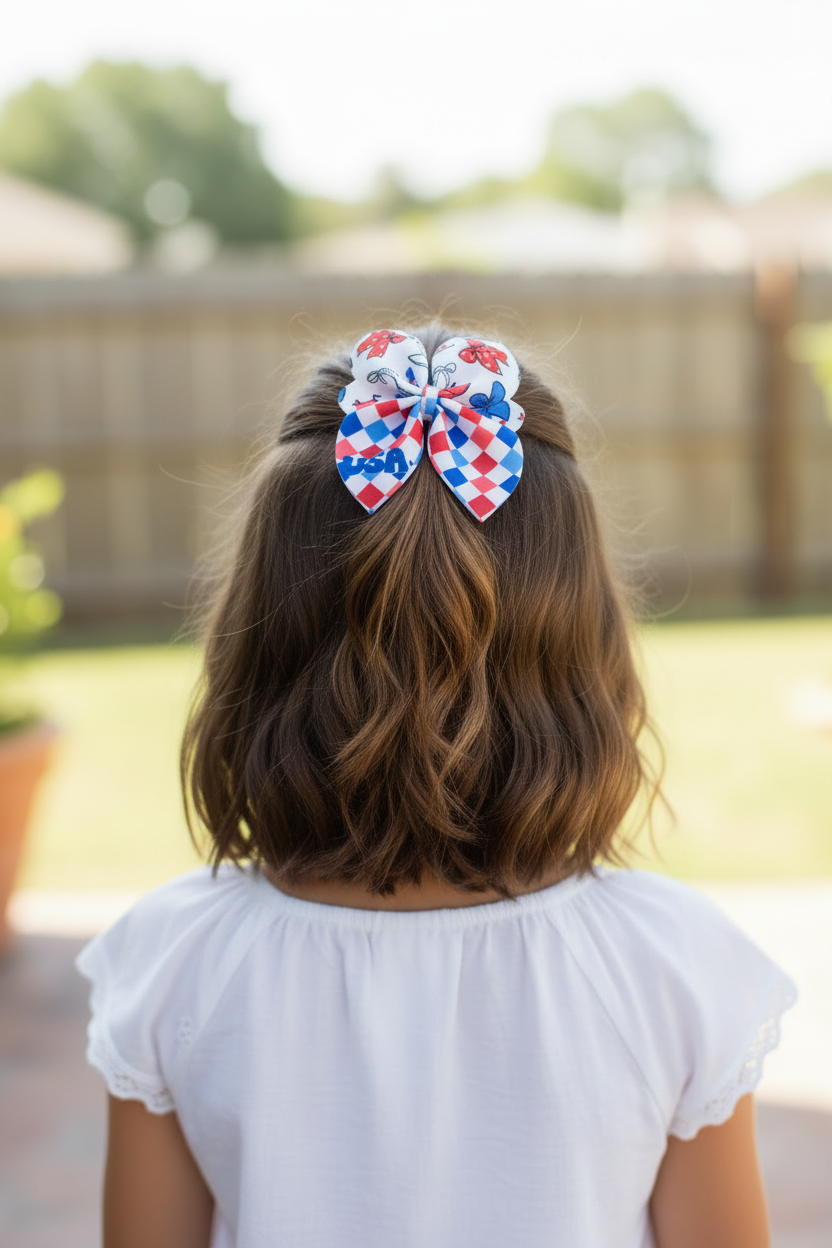 USA Bow No Tails Back View