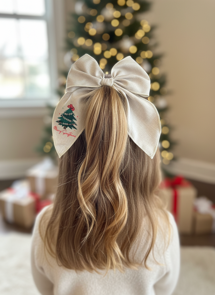 White Swiftmas Bow Lifestyle Image