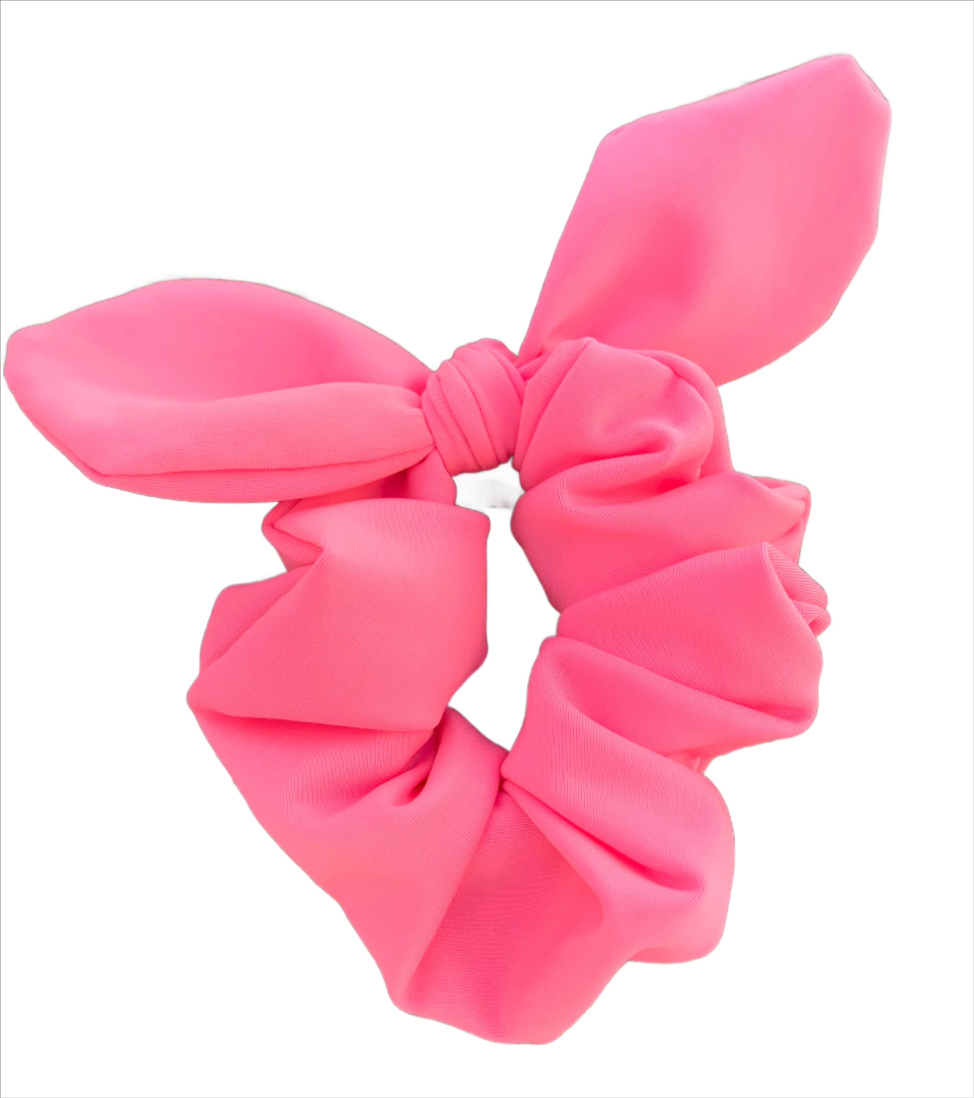 pink swim scrunchie