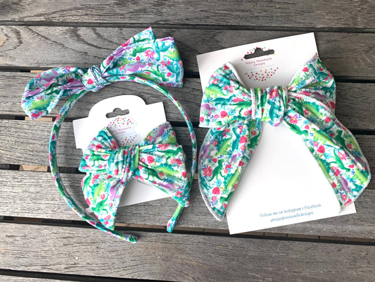 Dinosaur Hair Bows