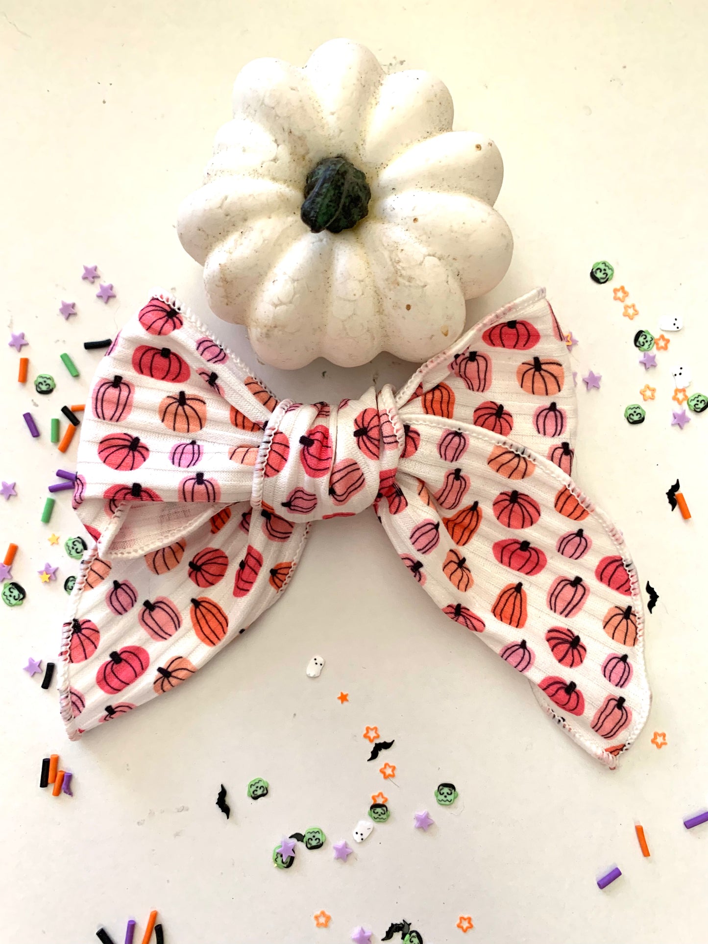 White Pumpkin Scrunchie