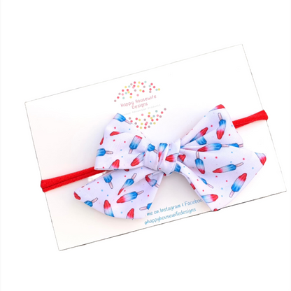 4th of July Bomb Pop Hair Bows