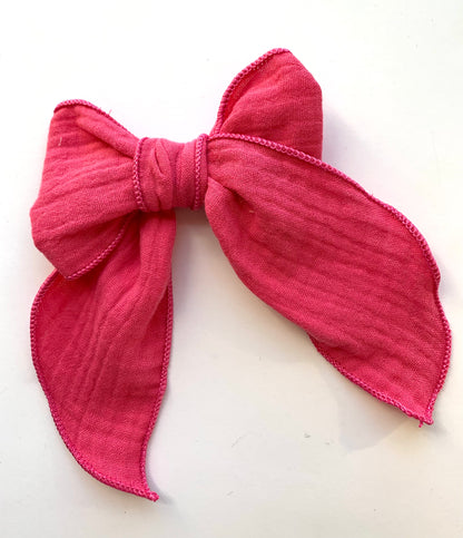 Large Muslin Hair Bows