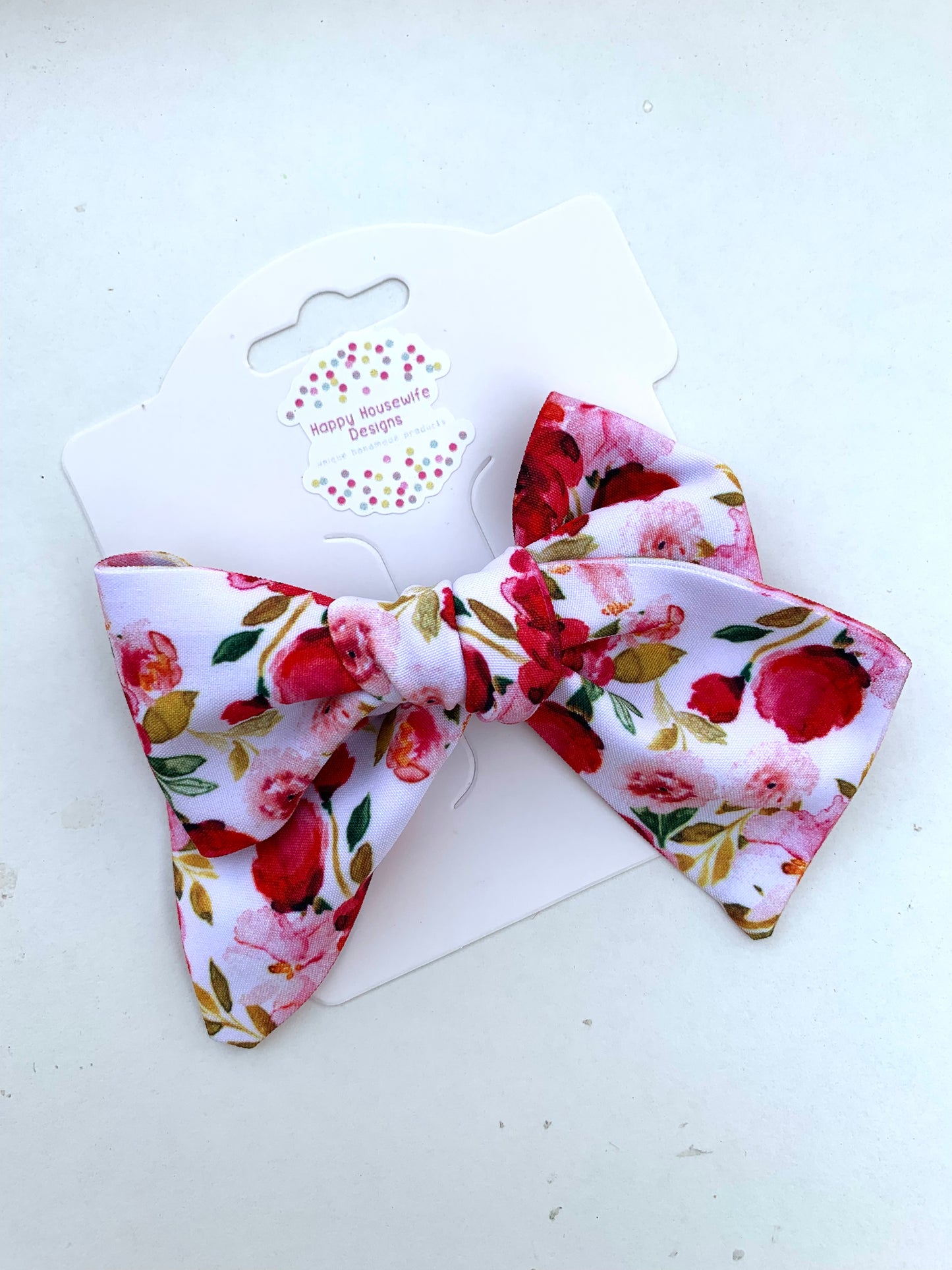 *Red Rose Hair Bows