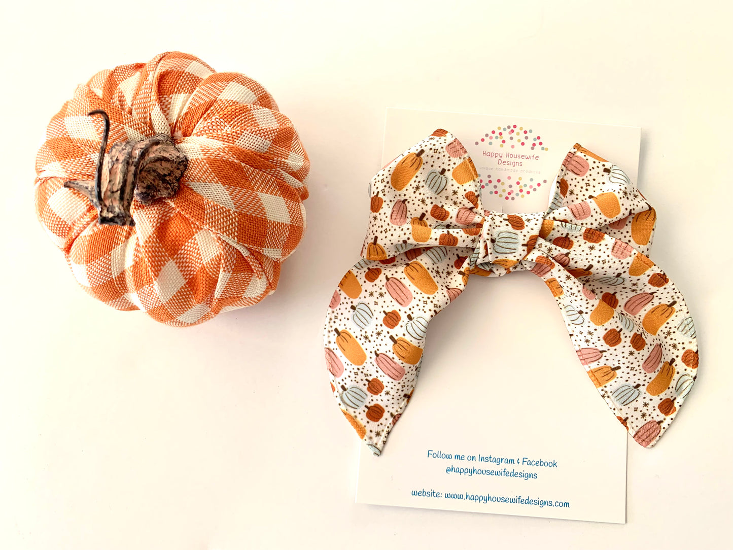 Fall Floral Hair Bows