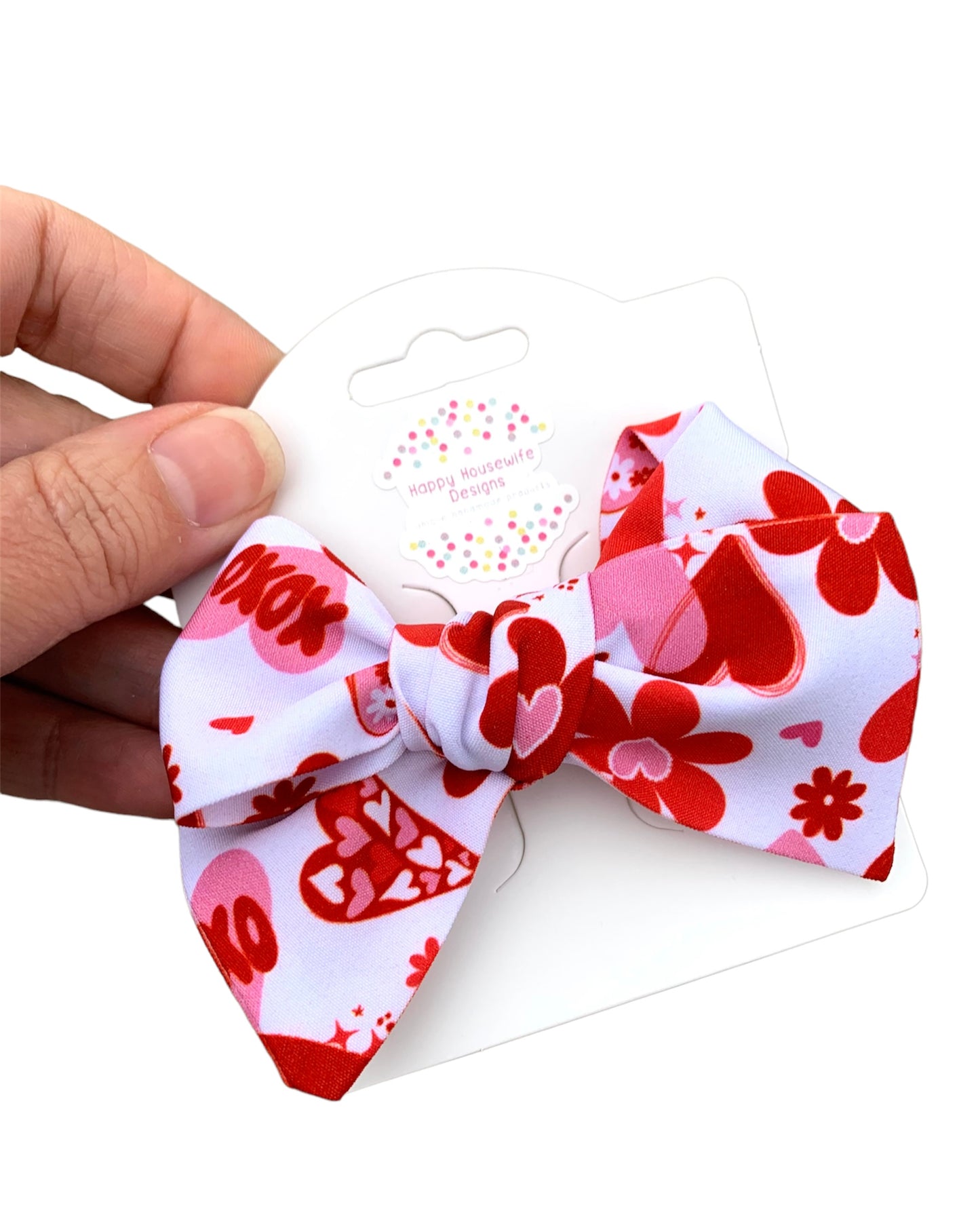 *Love and Hearts Hair Bows