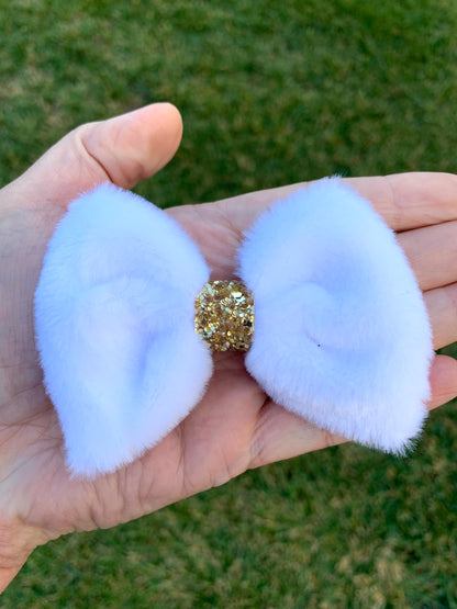 *Faux Fur Hair Bow